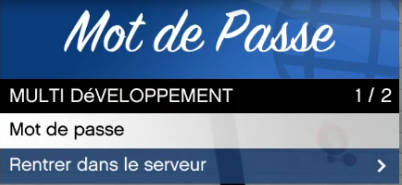 Mot de passe FiveM